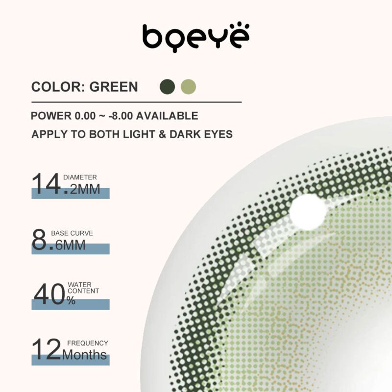 Maria Groene contactlenzen - Afbeelding 2
