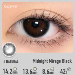 Midnight Mirage Black Colored Contacts