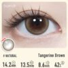 Tangerine Brown Contact Lenses