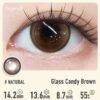 Glass Candy Brown Contact Lenses