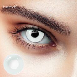 Circle Block White Contact Lenses
