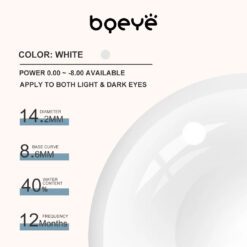 Alternative Ansicht von Circle Block White Contact Lenses