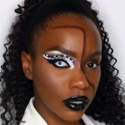 Circle Block White Kontaktlinsen Bqeye Colored Contact Lenses - Circle Block White Contact Lenses