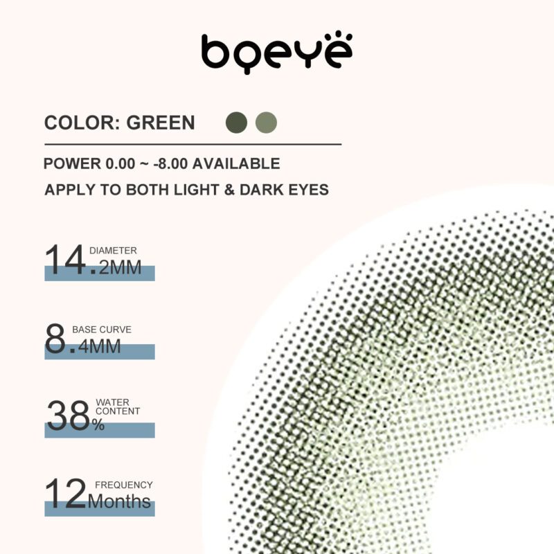 Lucent Green Colored Contacts - Image 2