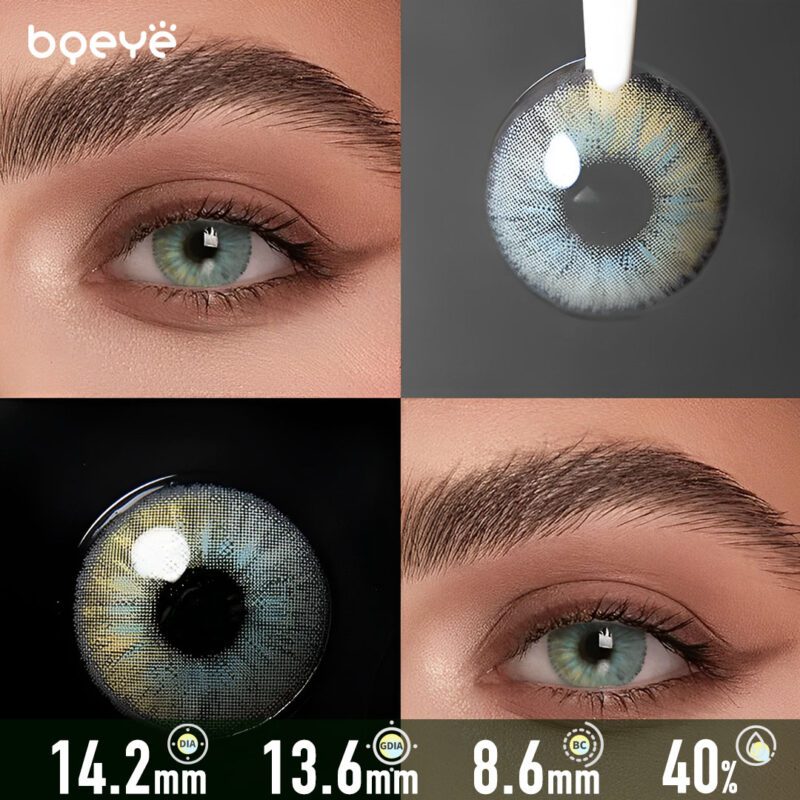 Lentillas Angeles Azul Gris