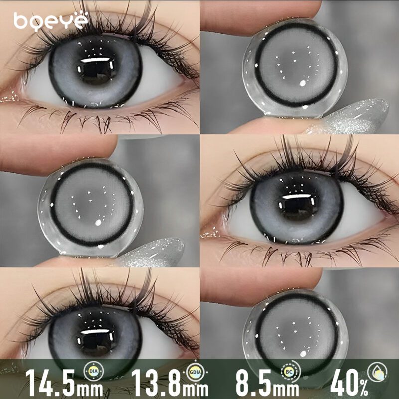 Charcoal Ring Grey Lentes de Contacto