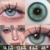 Deep Lake Dark Green Crystal Contact Lenses