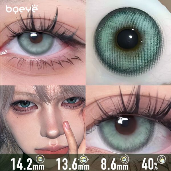Deep Lake Dark Green Crystal Contact Lenses