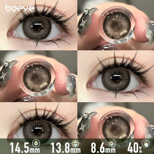 Lentes de Contacto Elegantes Castanhas Caramelo