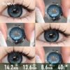 Ocean Abyss Dark Blue Crystal Contact Lenses