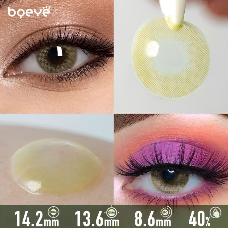Lentes de contacto Polar Light Amarillo Verde