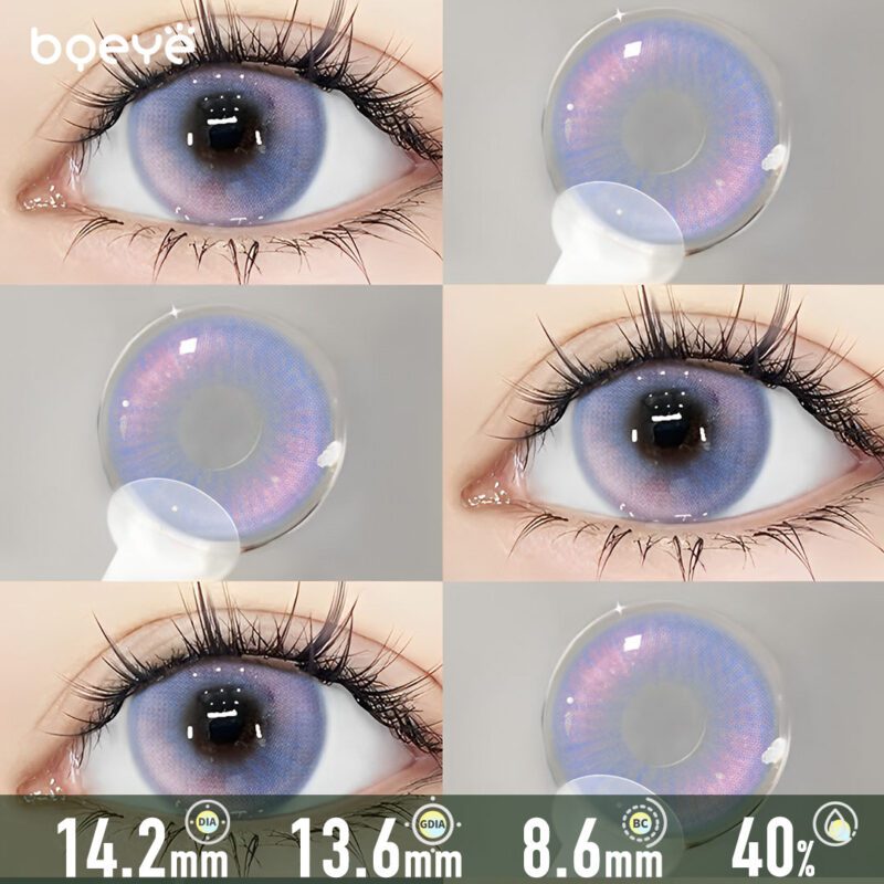 Psychedelische Champagne Paarse Contactlenzen