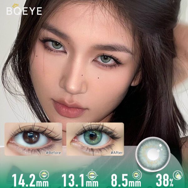 Bqeye Nocturnal Spirit Green Contact Lenses
