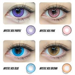 Alternative Ansicht Von Mystic Iris Pink Contact Lenses (10 Pcs)