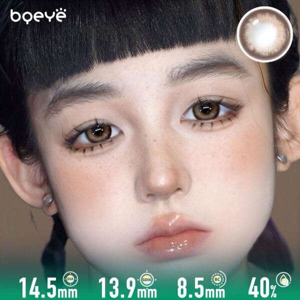 Bqeye Solo Hazel Brown Contact Lenses (10 Pcs)