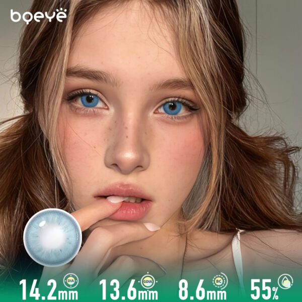 Bqeye Lucifer Celestial Blue Contact Lenses (10 Pcs)