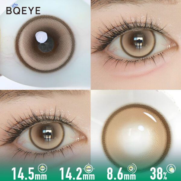 Bqeye Aurora Mirror Brown Colored Contacts