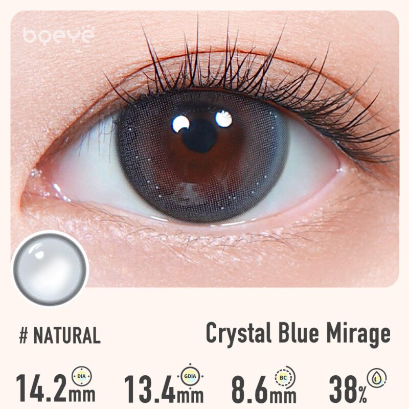 Colored Contacts - Crystal Blue Mirage Contact Lenses