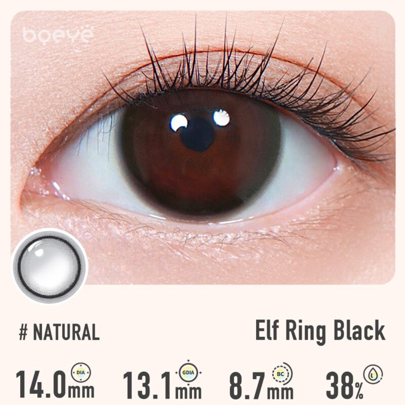 Colored Contacts - Elf Ring Black Contact Lenses