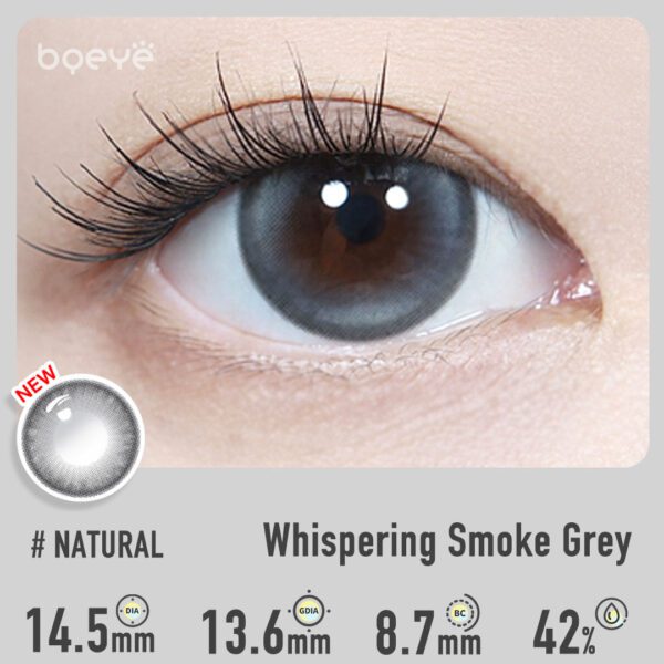 Whispering Smoke Grey Contact Lenses