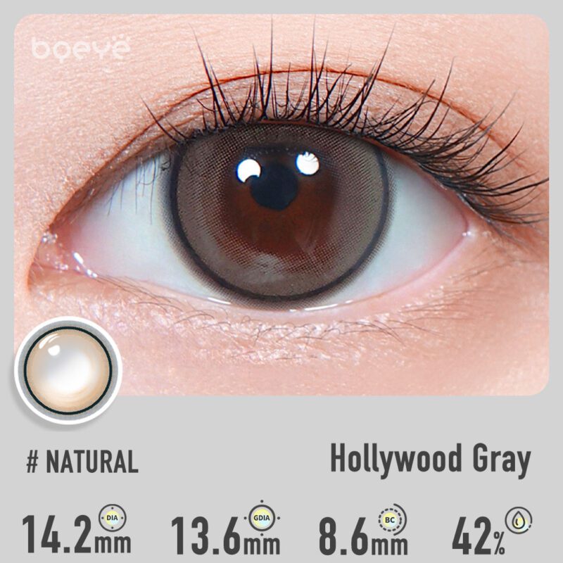 Colored Contacts - Hollywood Gray Contact Lenses