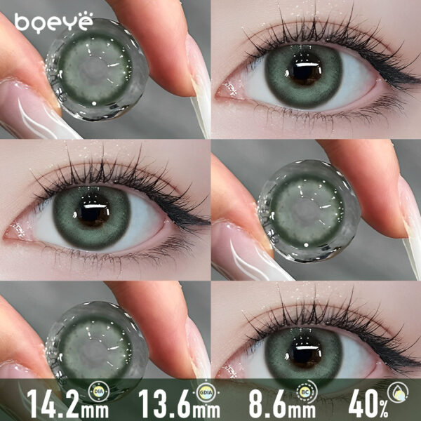 Deep Olive Green Contact Lenses